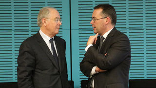 Senator Jean Bizet (li.) und Minister Peter Friedrich im Gespräch Senator Jean Bizet (li.) und Minister Peter Friedrich im Gespräch
